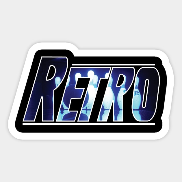 Retro Rock & Bowl Sticker by ACGraphics